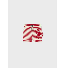 Mayoral Red Lobster Knit Shorts