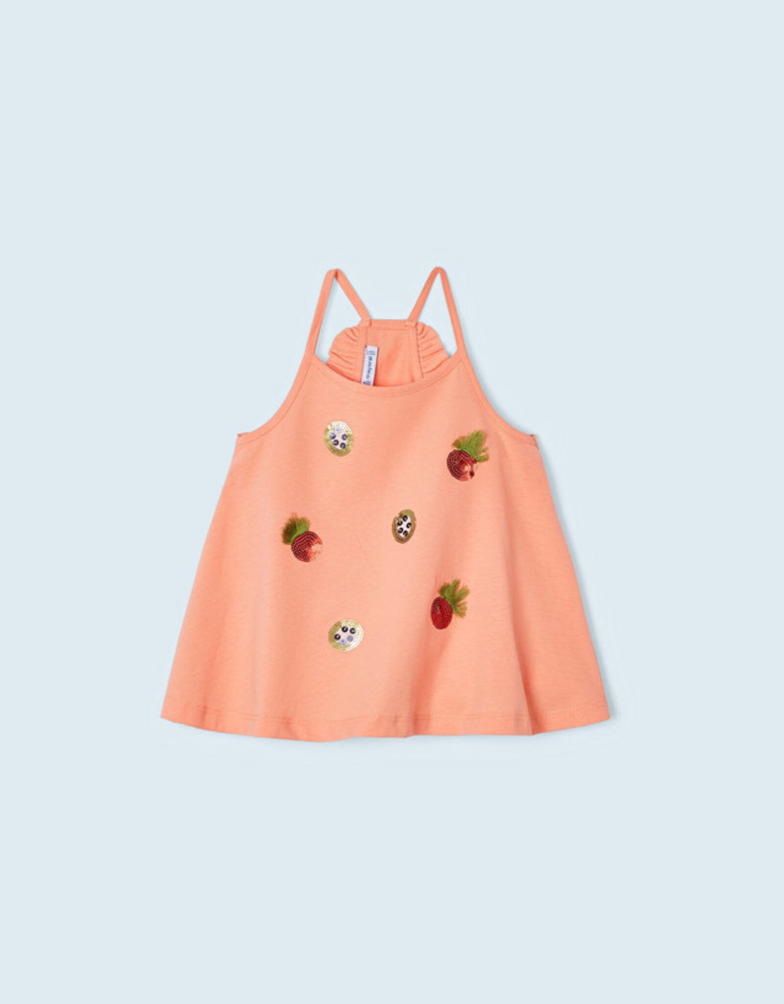 Mayoral Peach Fruit Tank Top