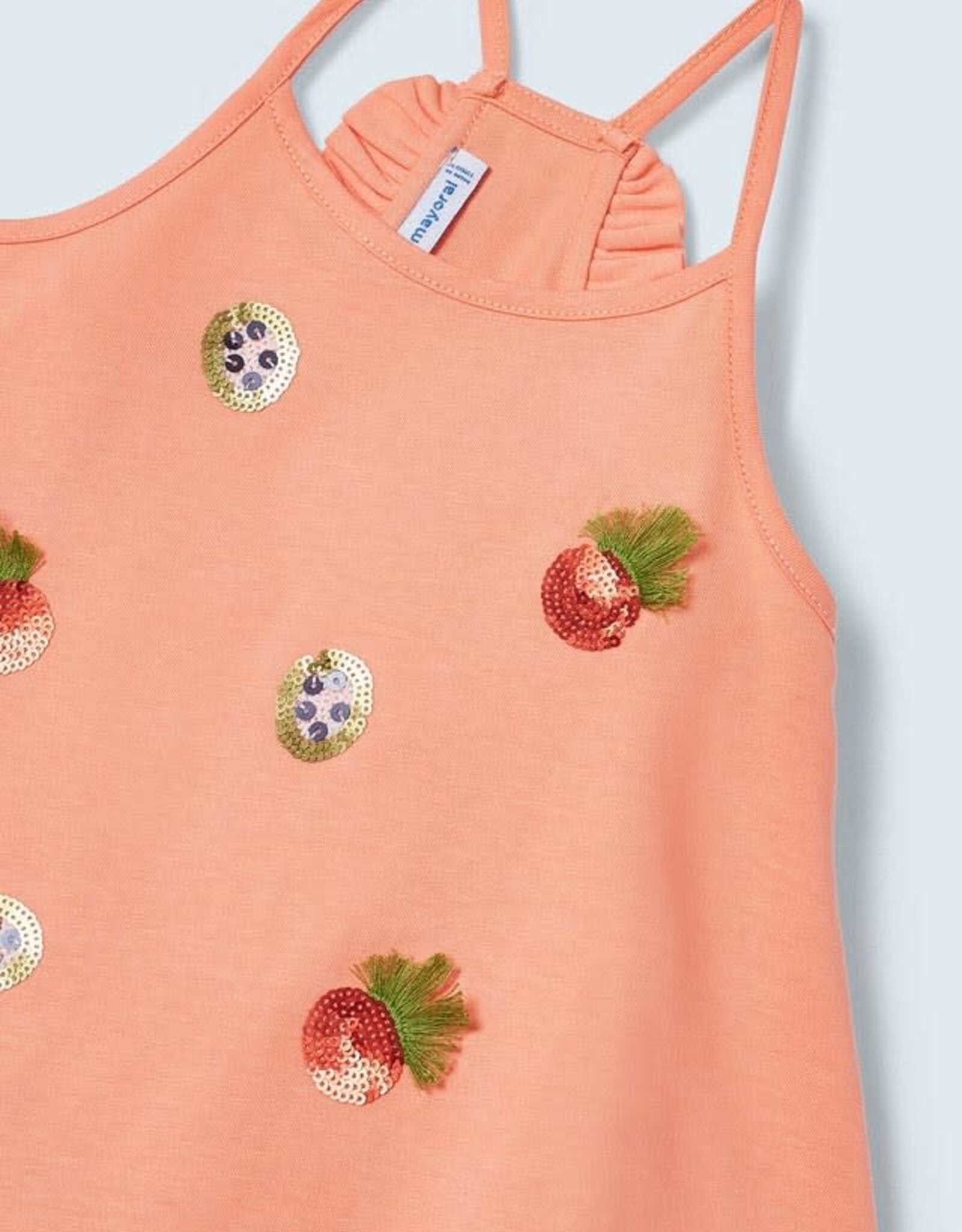 Mayoral Peach Fruit Tank Top