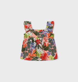 Mayoral Orange Tropical Blouse