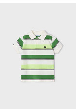 Mayoral Green Striped Polo