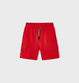 Mayoral Red Cargo Shorts