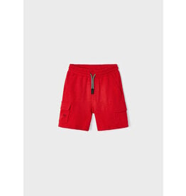 Mayoral Red Cargo Shorts