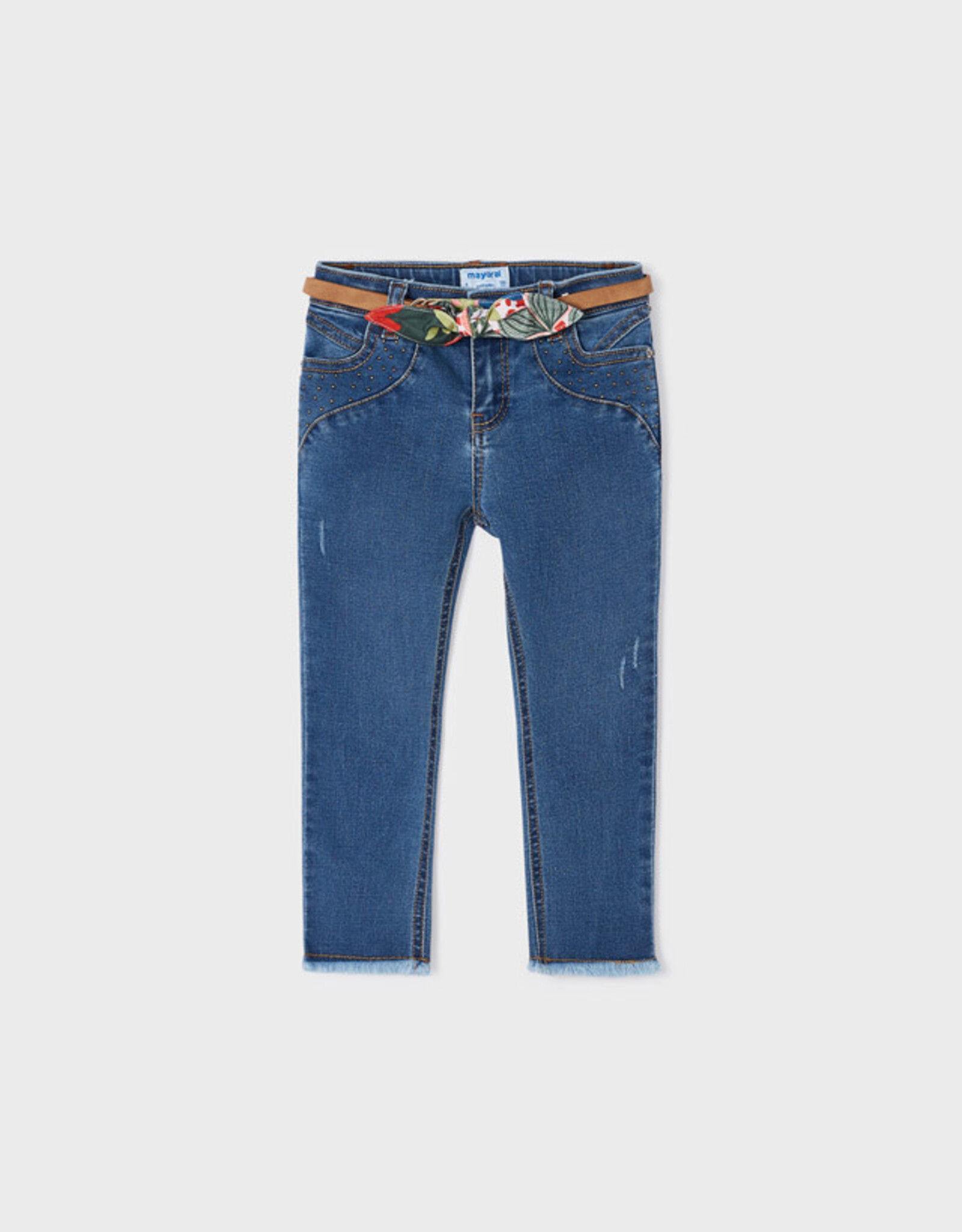 Mayoral Medium Long Pant w/Tropical Belt