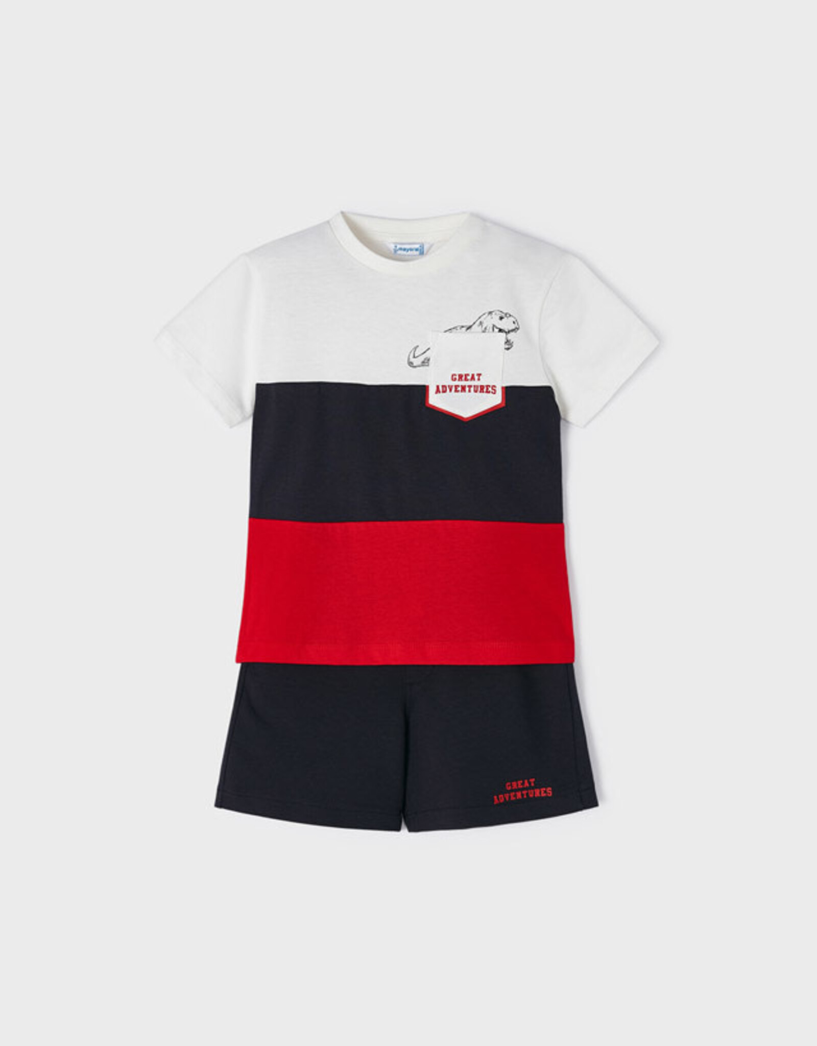 Mayoral Red Adventure Knit Set