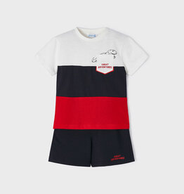 Mayoral Red Adventure Knit Set