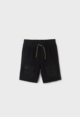 Mayoral Black Fleece Bermuda Tween