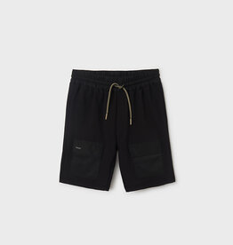 Mayoral Black Fleece Bermuda Tween