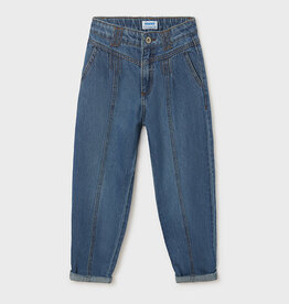 Mayoral Medium Denim Cropped Pants