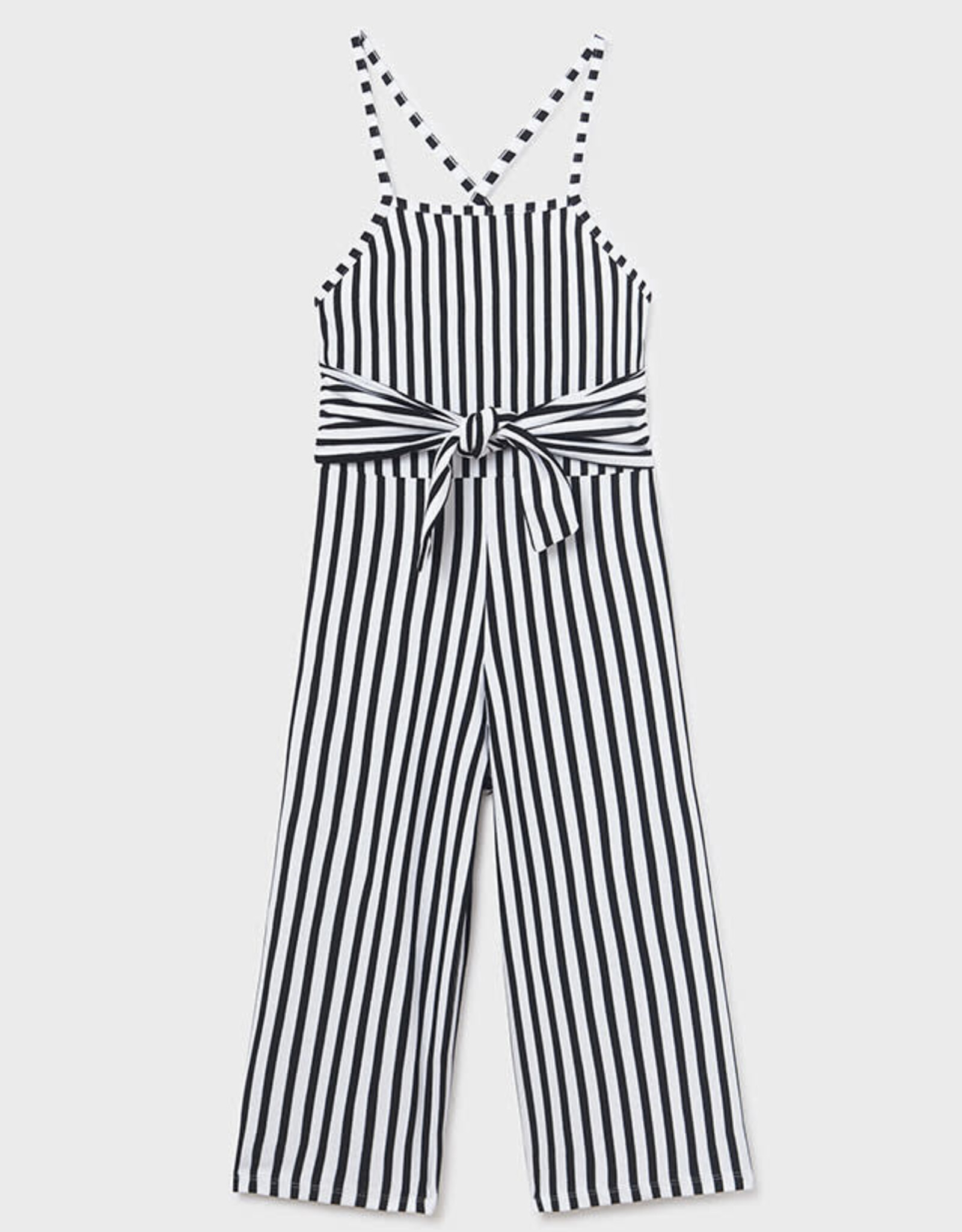 Mayoral Black Striped Jumpsuit