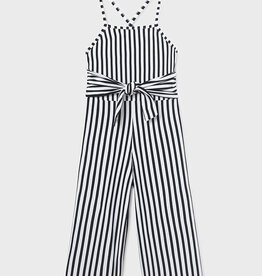 Mayoral Black Striped Jumpsuit