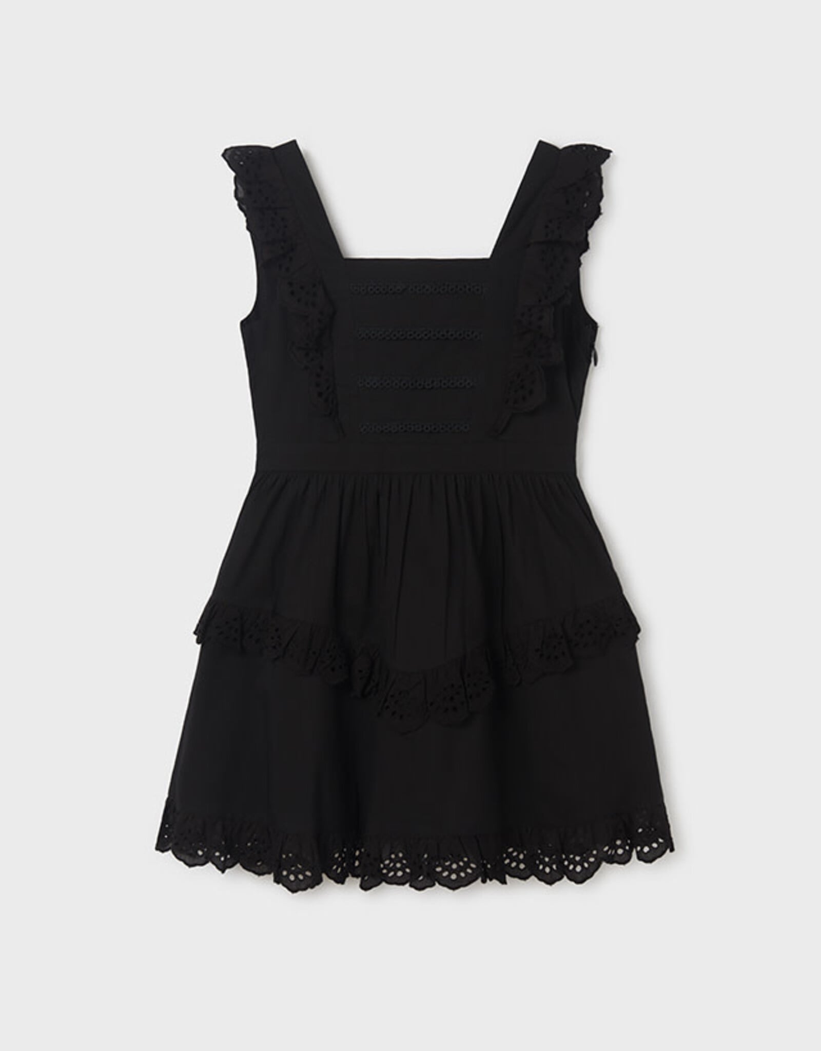 Mayoral Black Poplin Dress