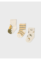 Mayoral Jungle Dino Set of 3 Socks