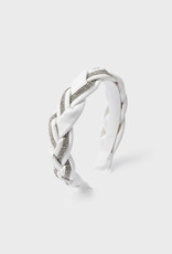 Mayoral White Braided Headband