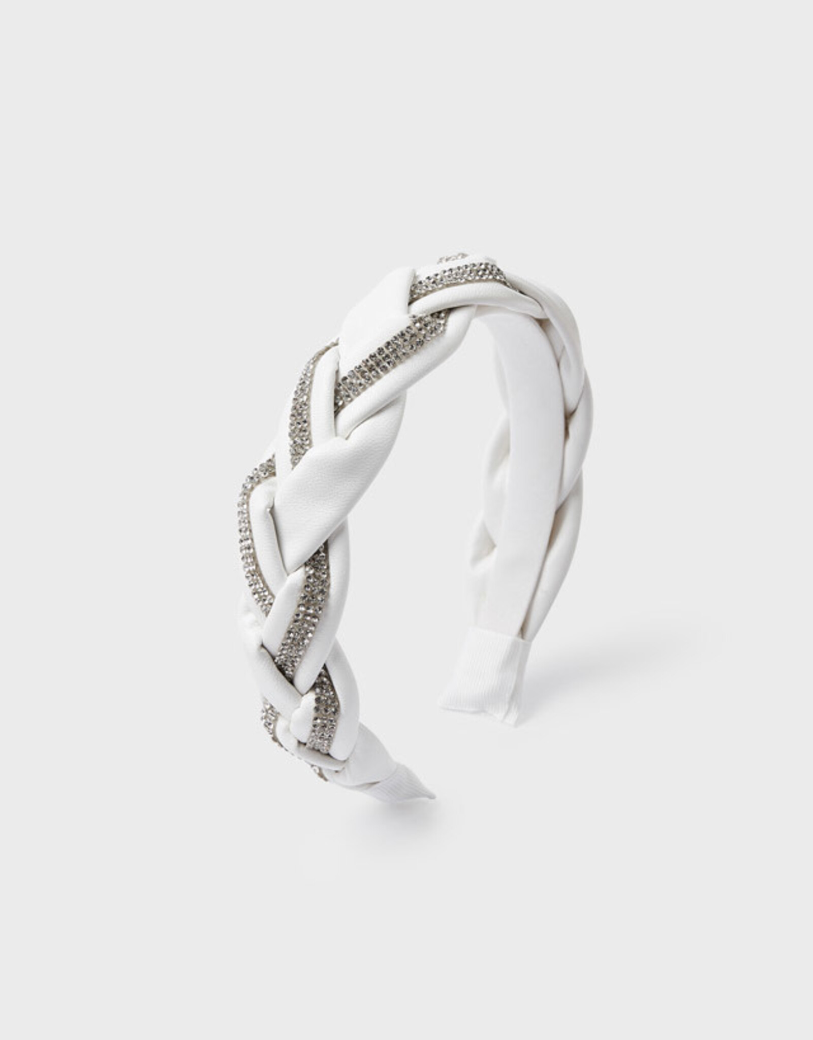 Mayoral White Braided Headband