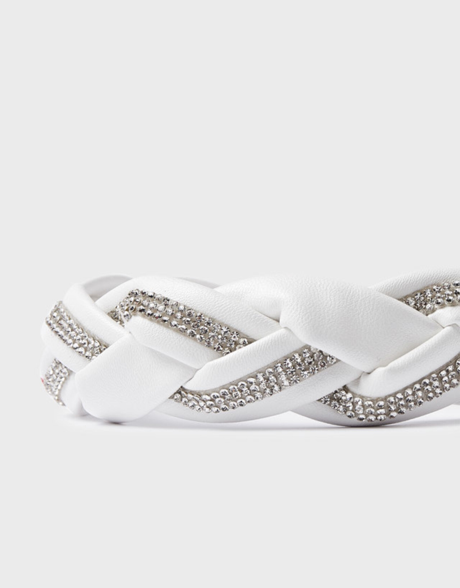 Mayoral White Braided Headband