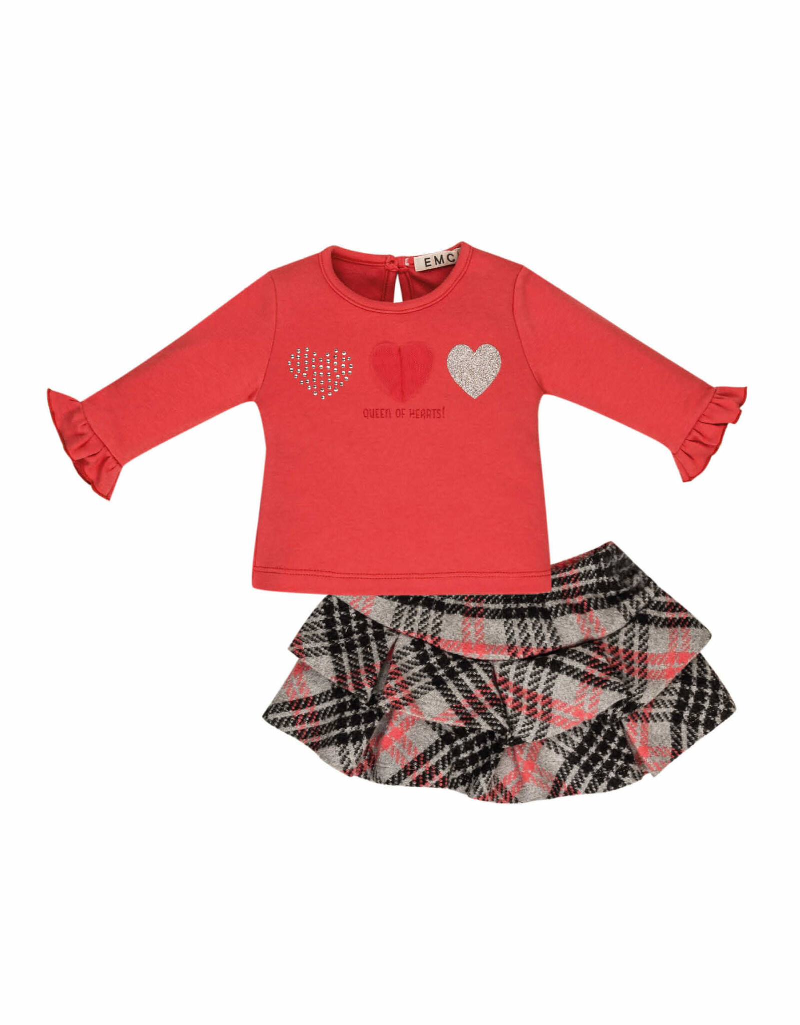 EMC Queen of Hearts Flannel Set w/Pant