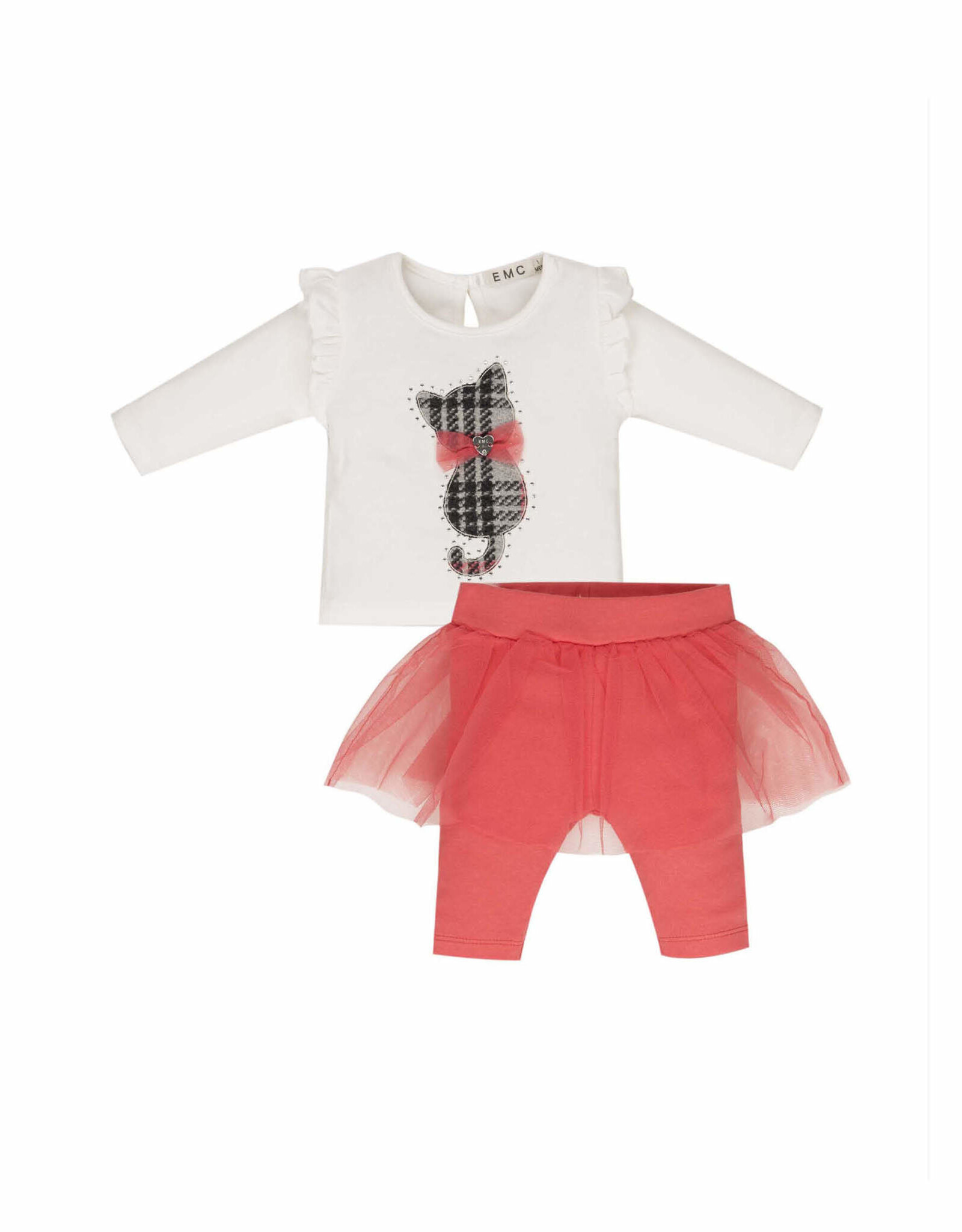 EMC White Tulle Kitty Set