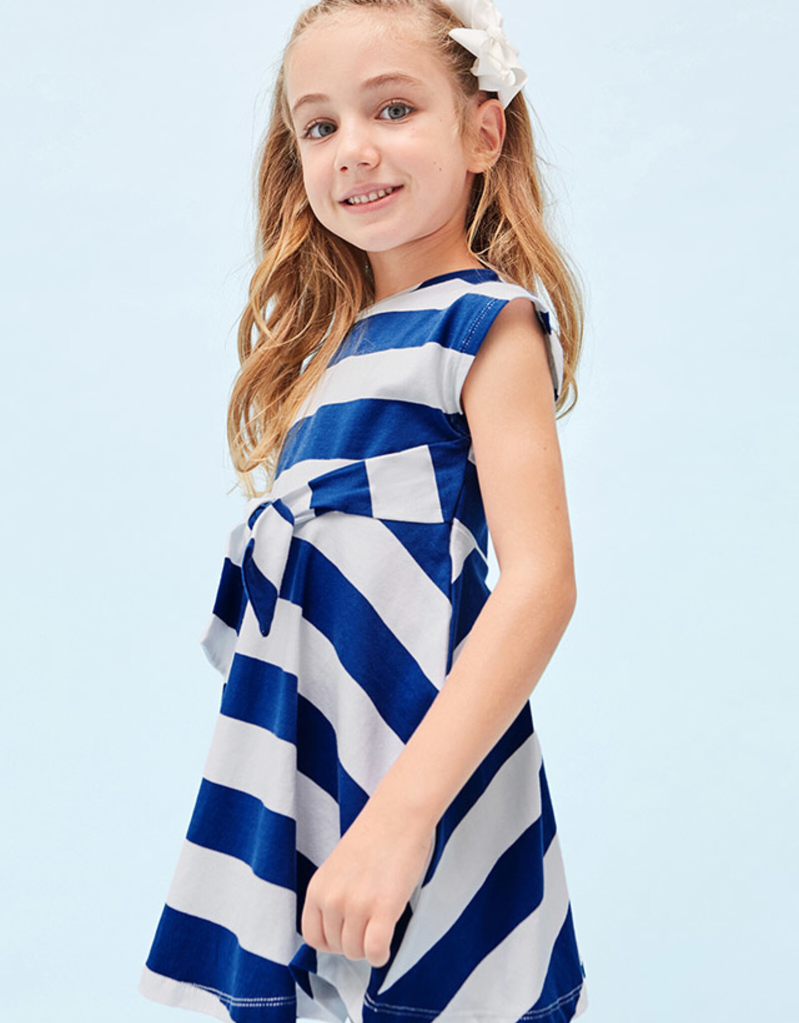 Mayoral Blue Stripes Dress
