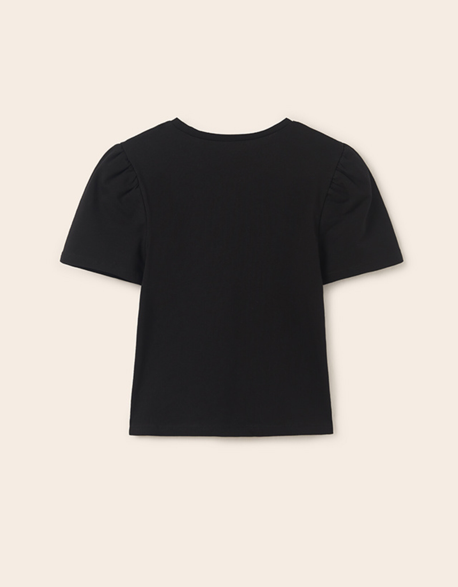 Mayoral Black Flower T-Shirt Tween