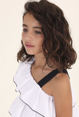 Mayoral White Ruffle Blouse