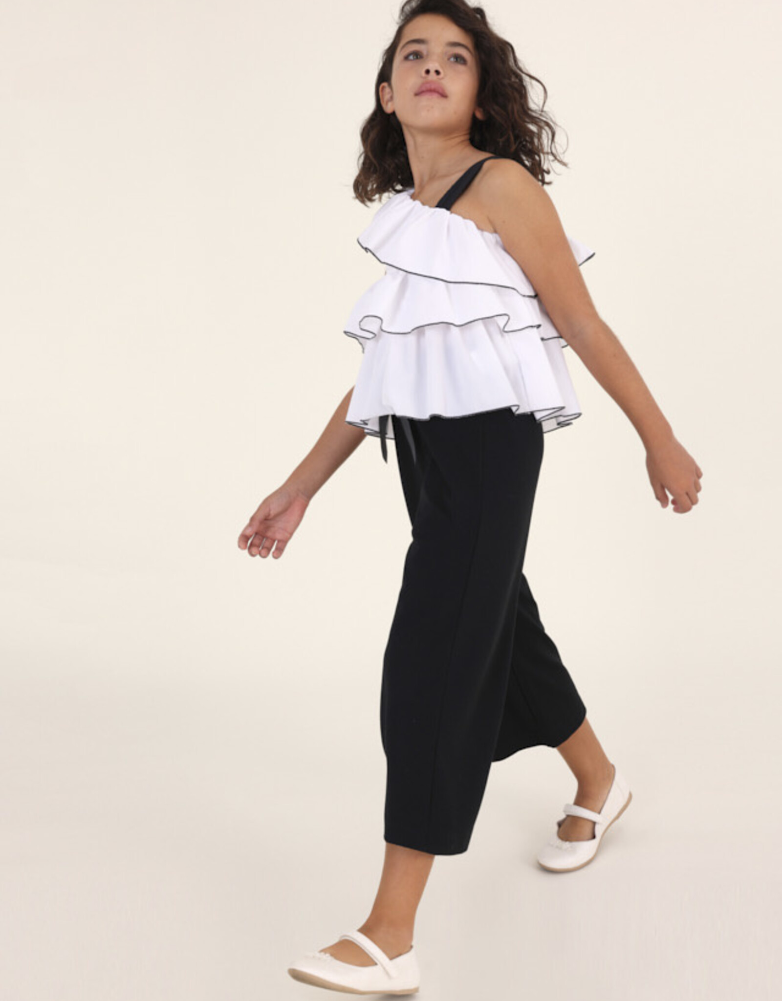 Mayoral Black Cropped Pants