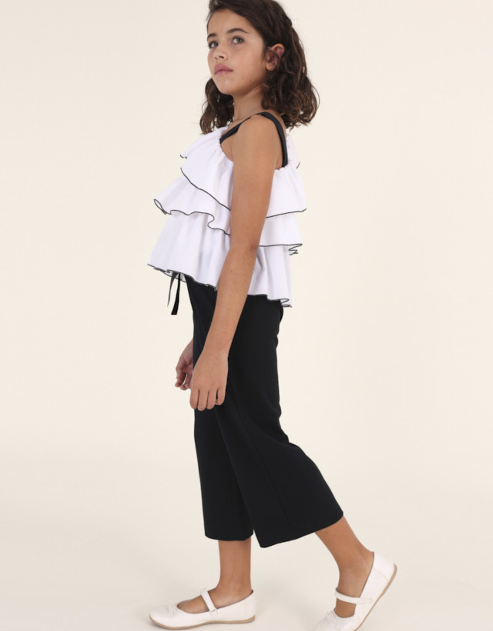 Mayoral Black Cropped Pants