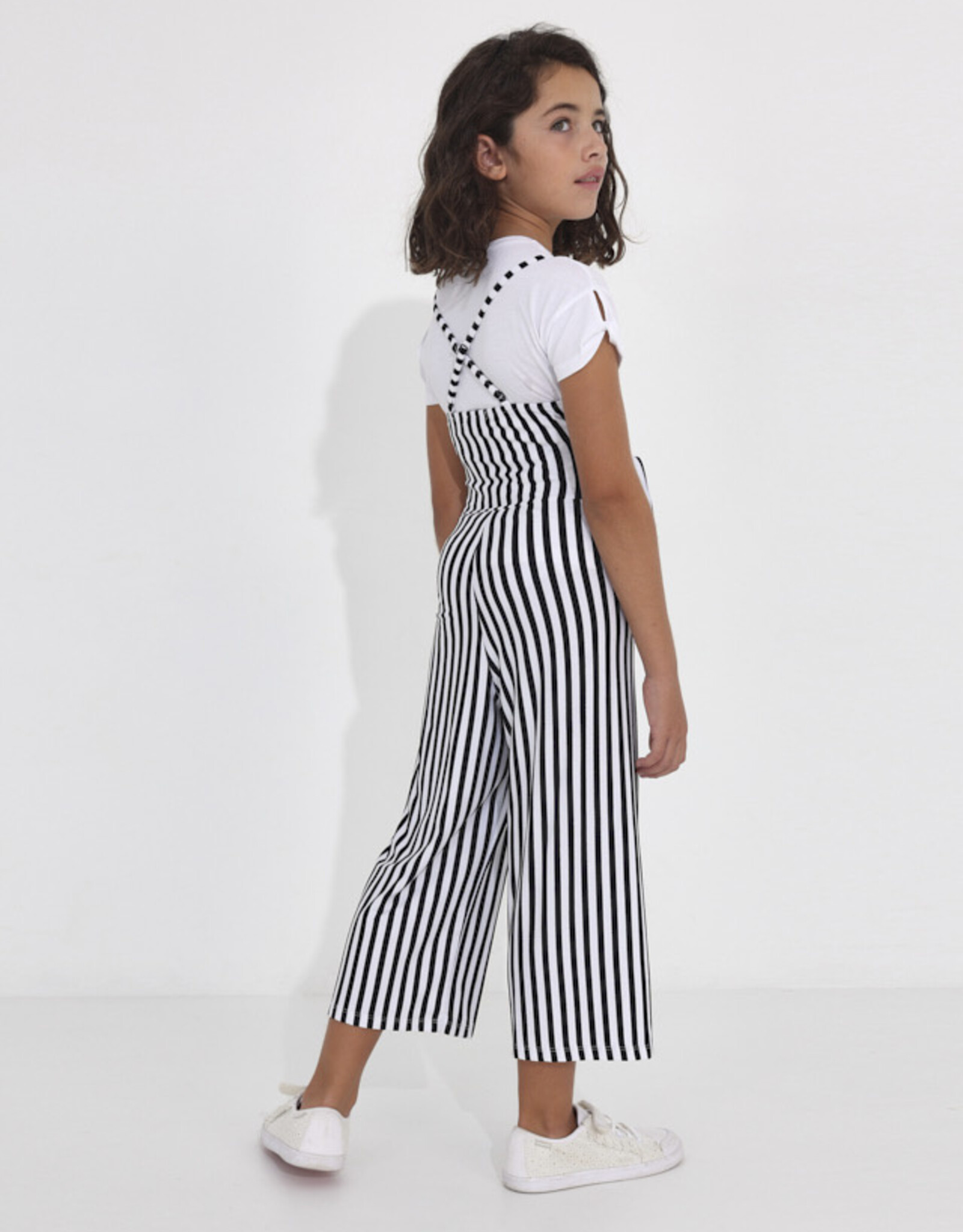 Mayoral Black Striped Jumpsuit