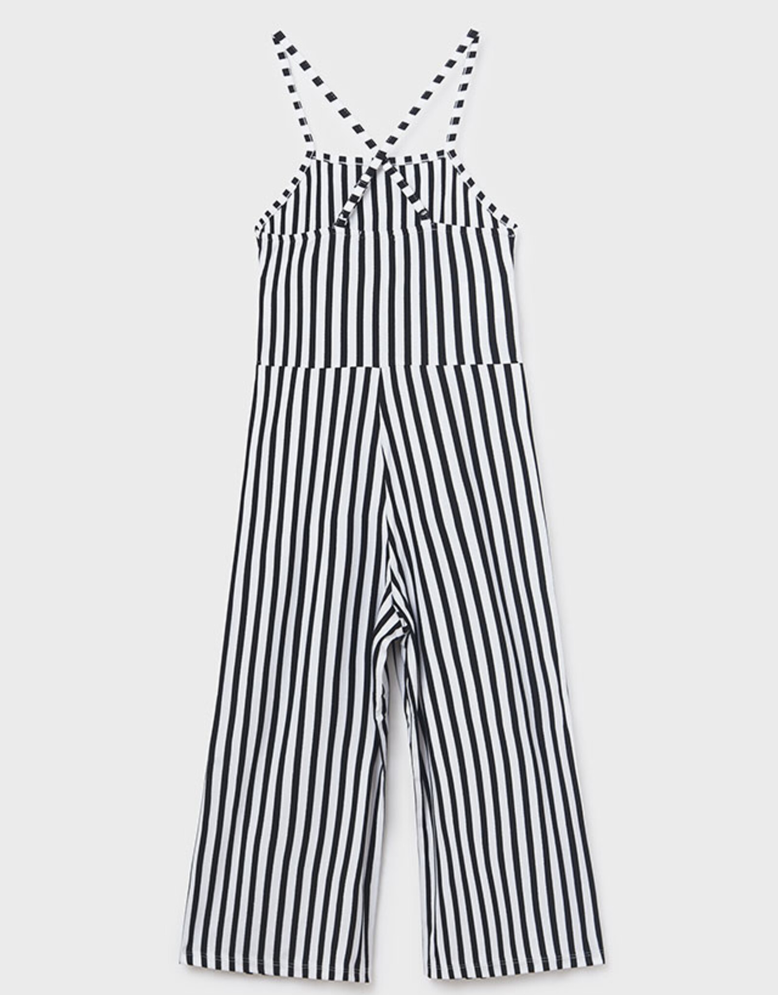 Mayoral Black Striped Jumpsuit