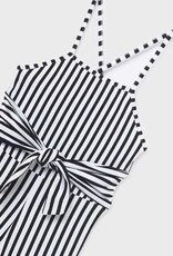 Mayoral Black Striped Jumpsuit