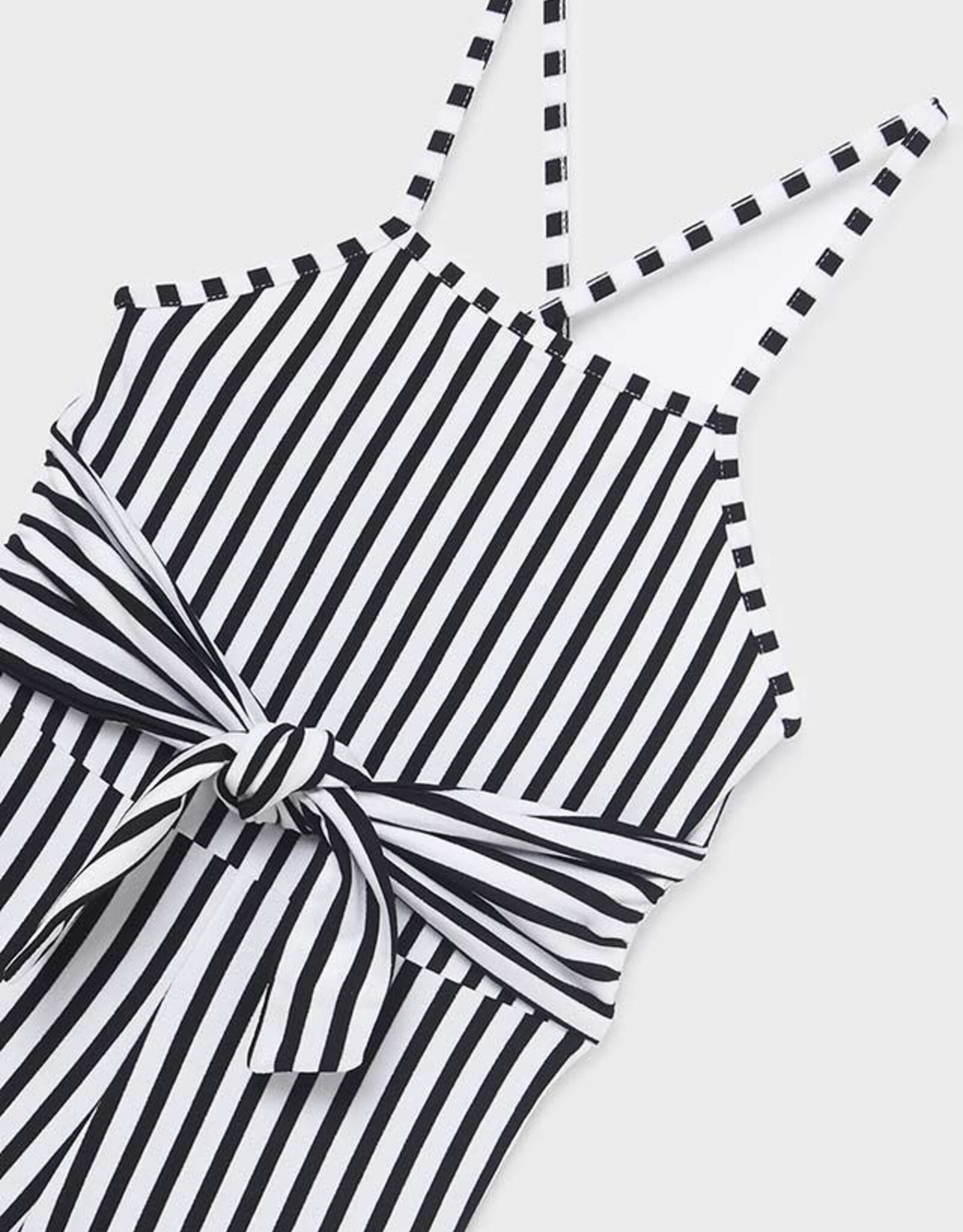 Mayoral Black Striped Jumpsuit