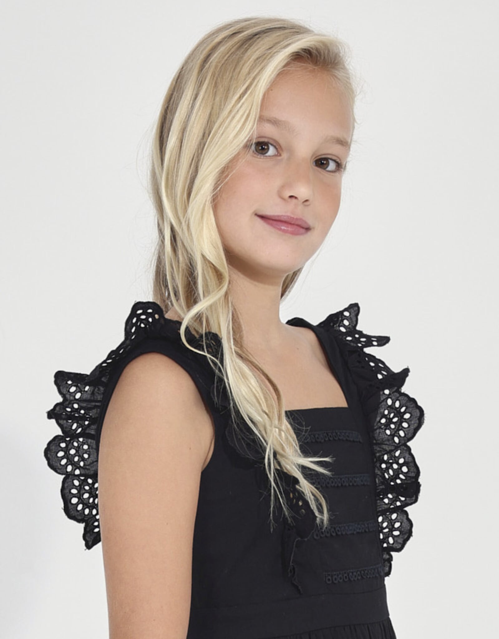 Mayoral Black Poplin Dress