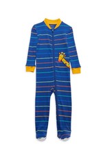 Little Me Giraffe Stripe Pajama Footie