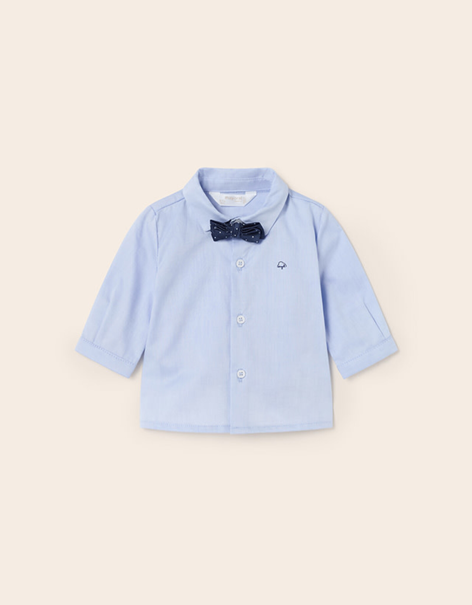 Mayoral Lightblue Button Up with Bowtie