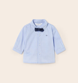 Mayoral Lightblue Button Up with Bowtie