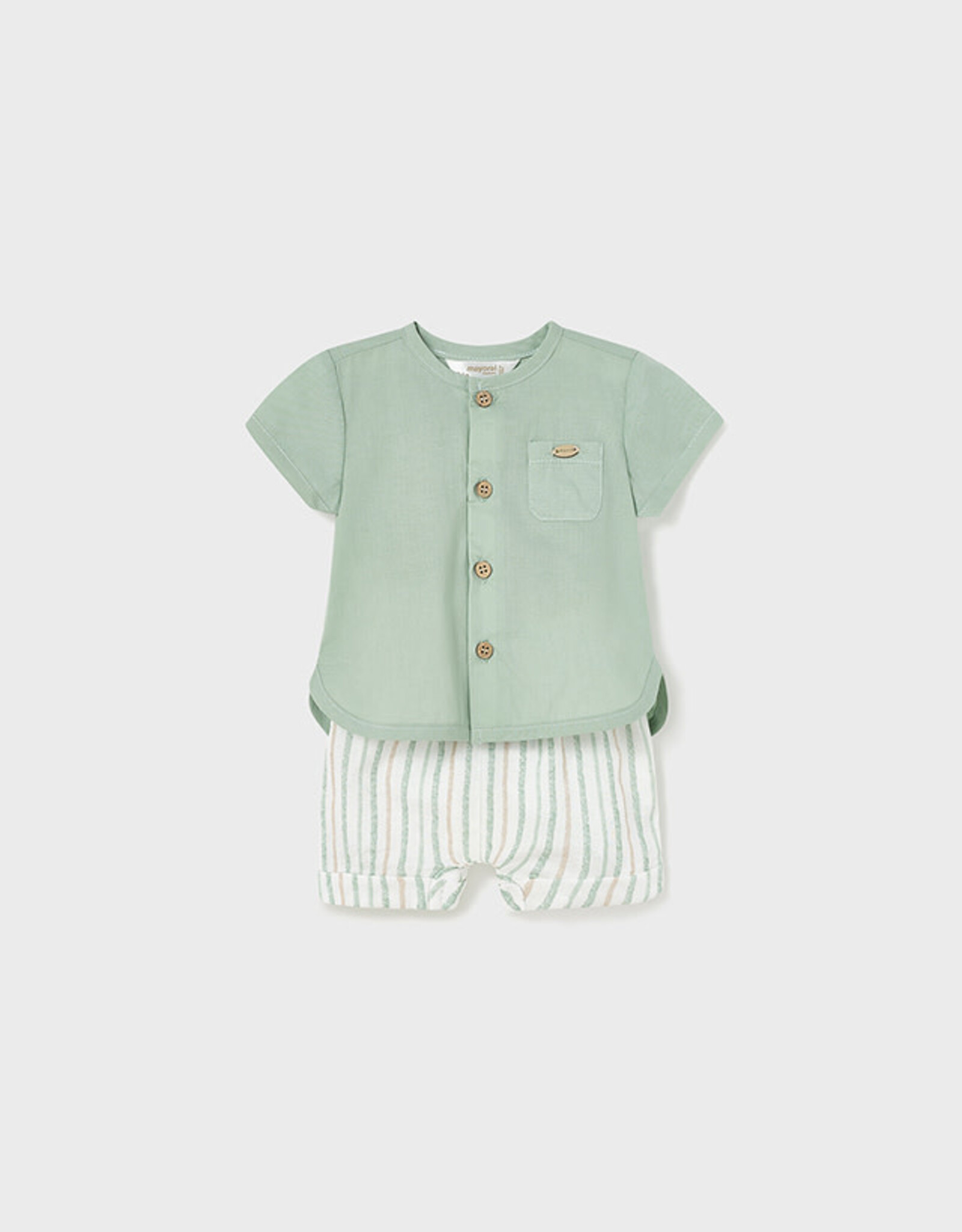 Mayoral Aqua Green Flat Short Set