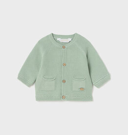 Mayoral Aqua Green Baby Knit Cardigan Neutral