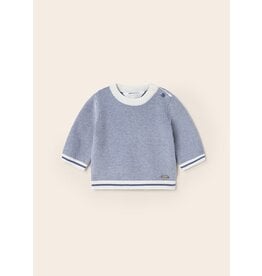 Mayoral Imperial Blue Knit Sweater with Stripe