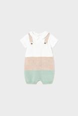 Mayoral Aqua Green Knit Dungaree Set