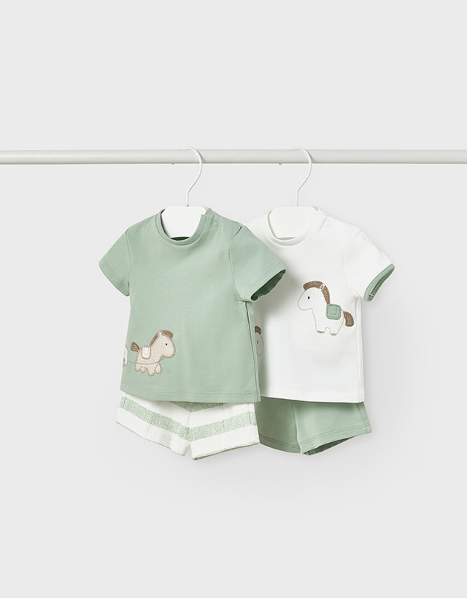 Mayoral Aqua Green 2Pc Ponies Knit Set
