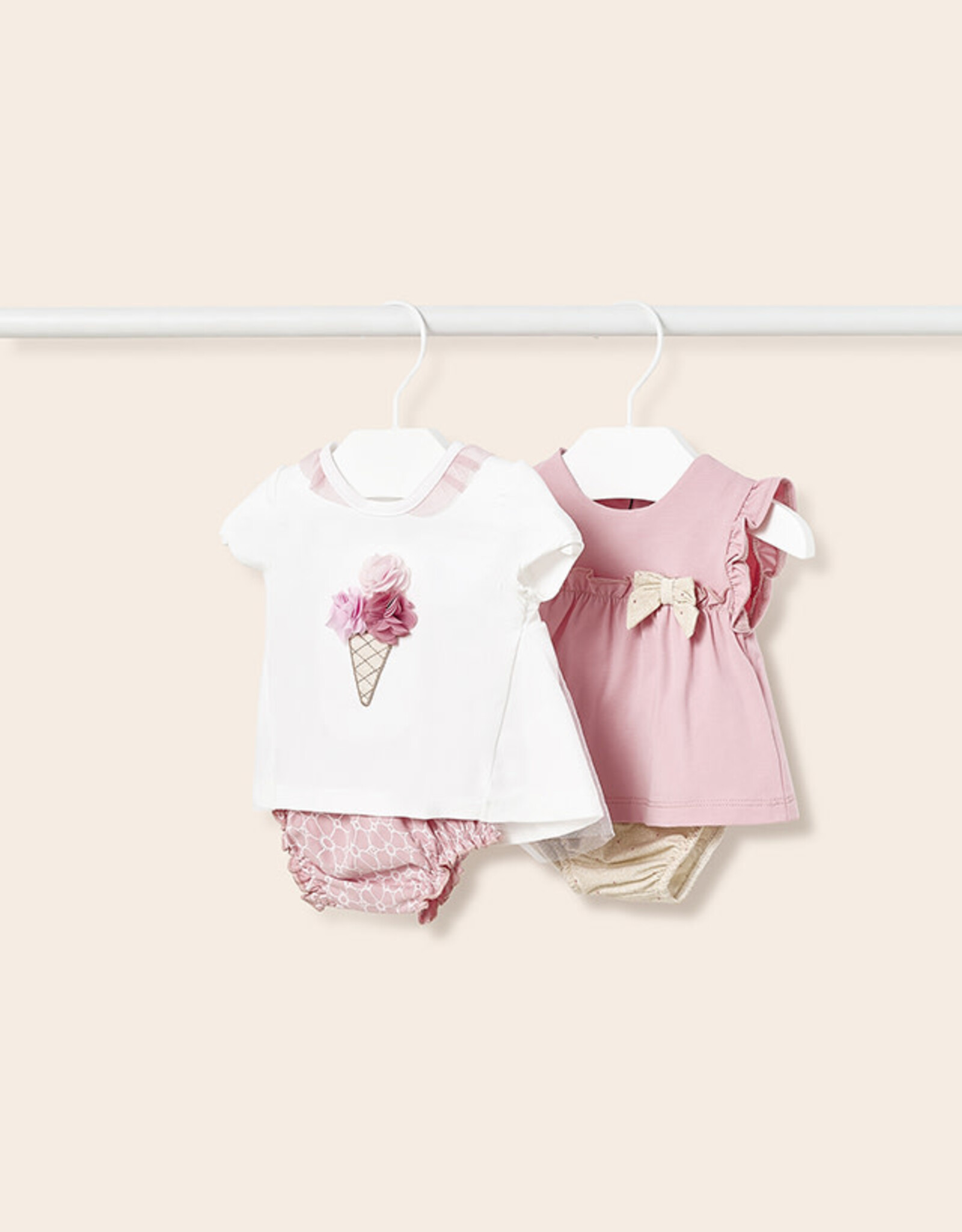 Mayoral Blush 4 Pc Ice Cream Knit Set