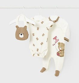 Mayoral Baby Bear Bodysuit Gift Set (3 pc)