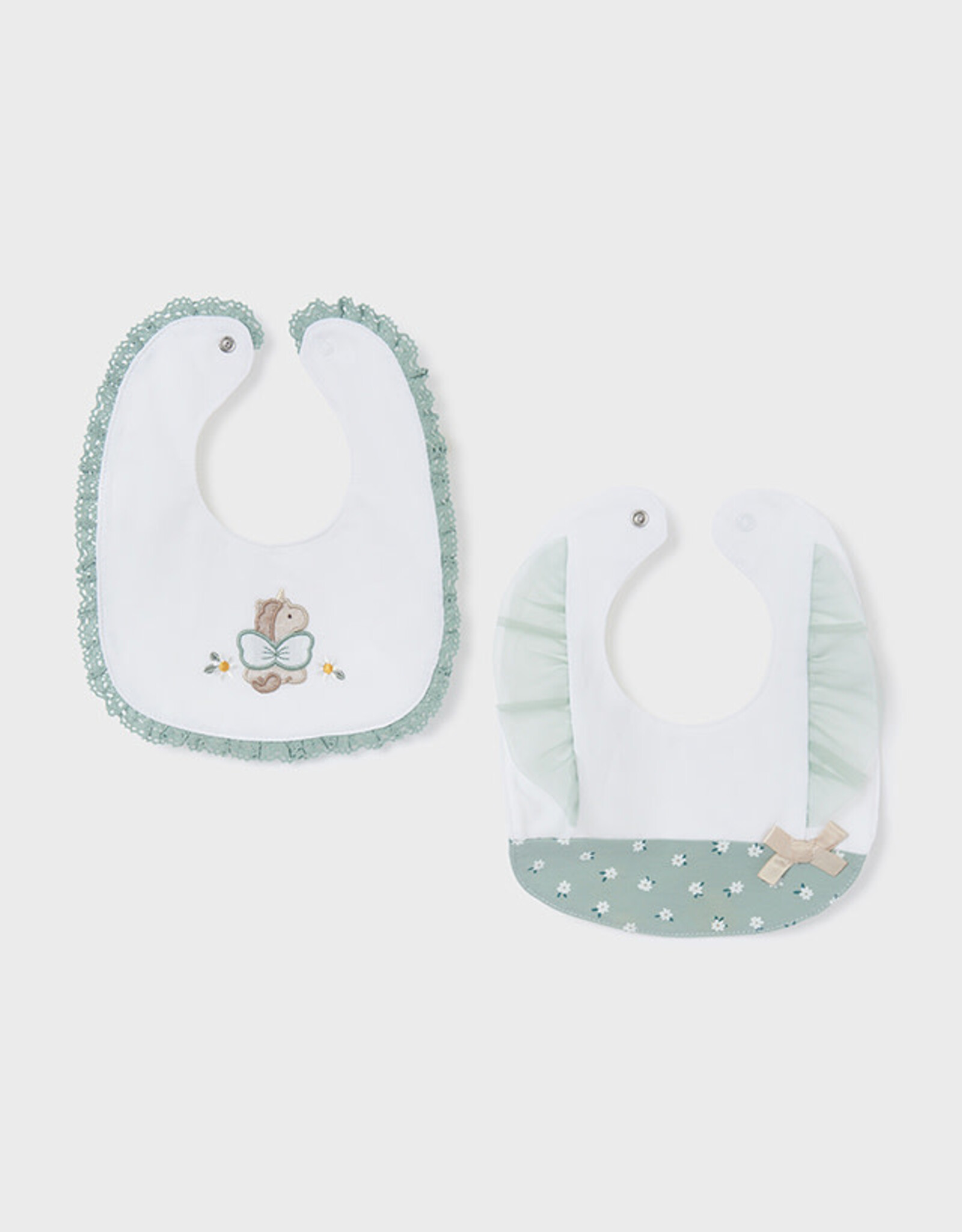 Mayoral Aqua Green 2 Bib Set