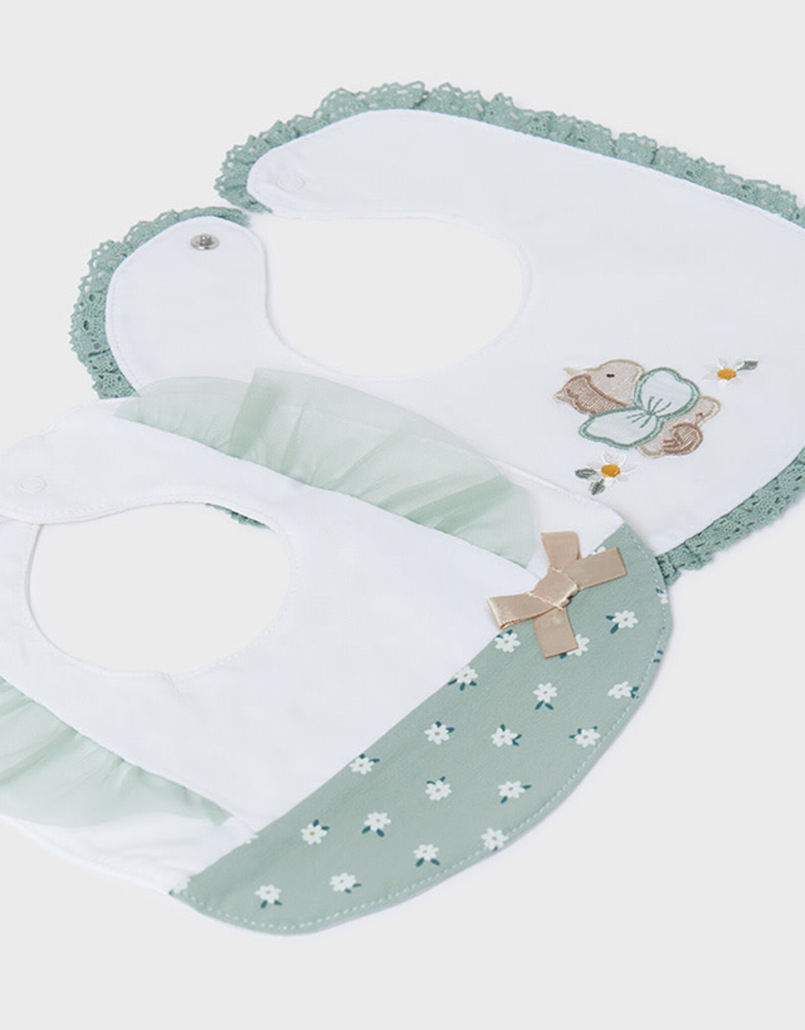 Mayoral Aqua Green 2 Bib Set