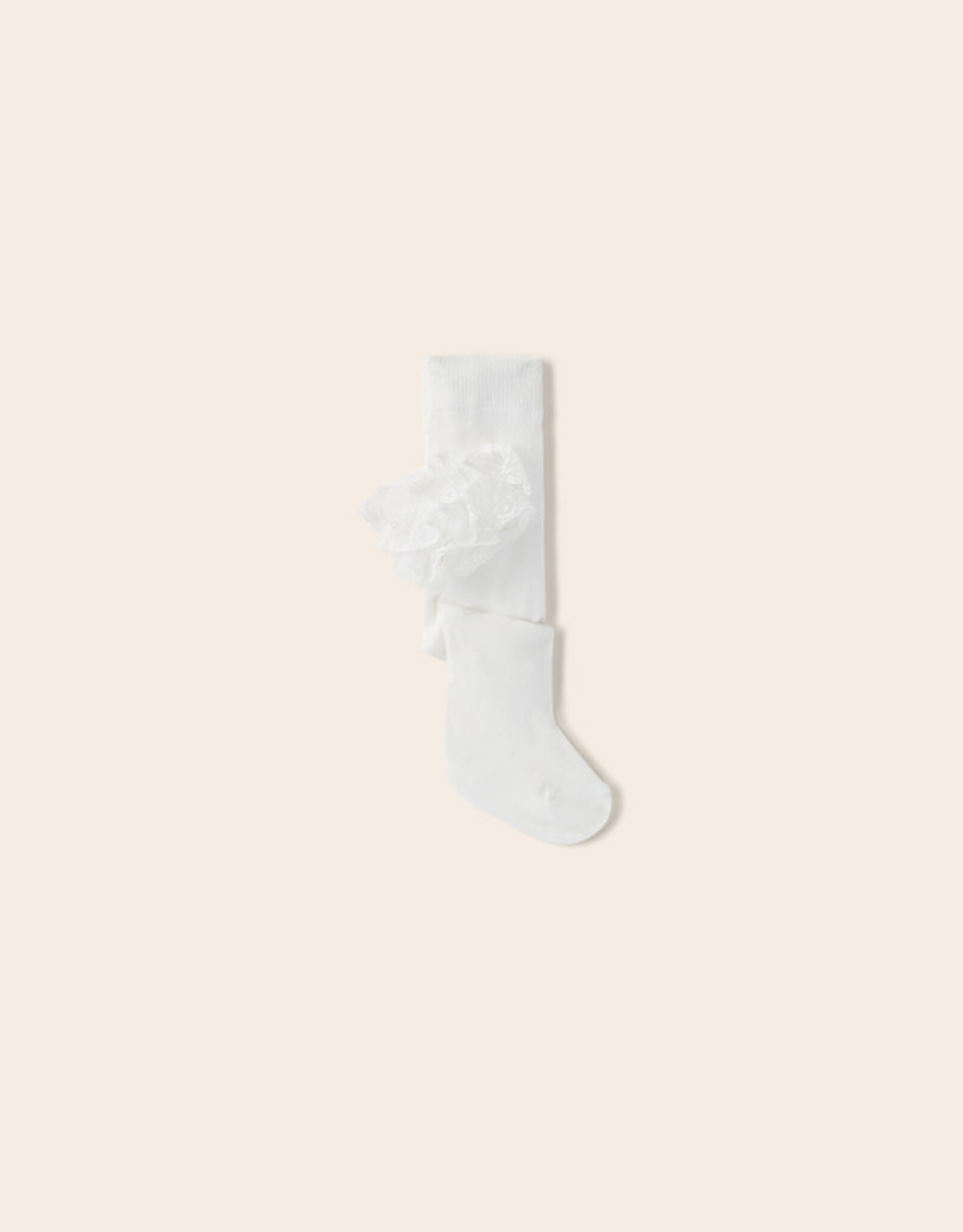 Mayoral White Baby Ruffles Tights 9584