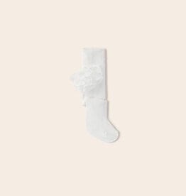 Mayoral White Baby Ruffles Tights