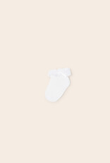 Mayoral White Dressy Baby Girl Socks