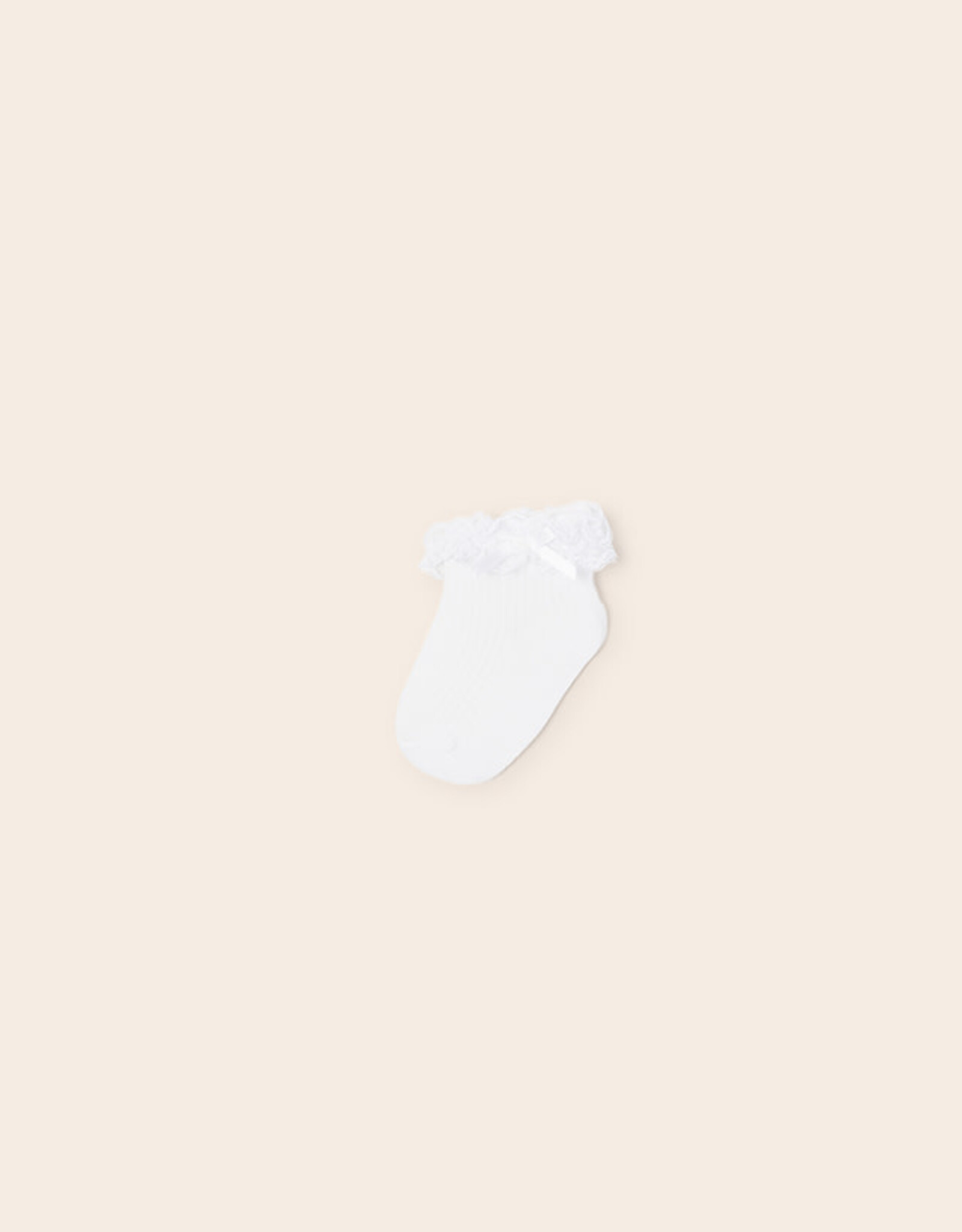 Mayoral White Dressy Baby Girl Socks