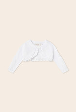 Mayoral White Baby Knit Cardigan Girls