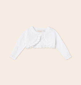 Mayoral White Baby Knit Cardigan Girls